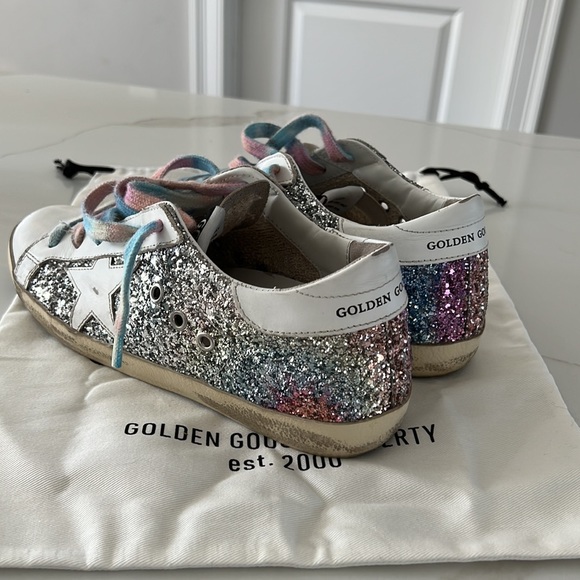 Golden Goose Superstar Glitter Low-Top Sneaker - Picture 2 of 12